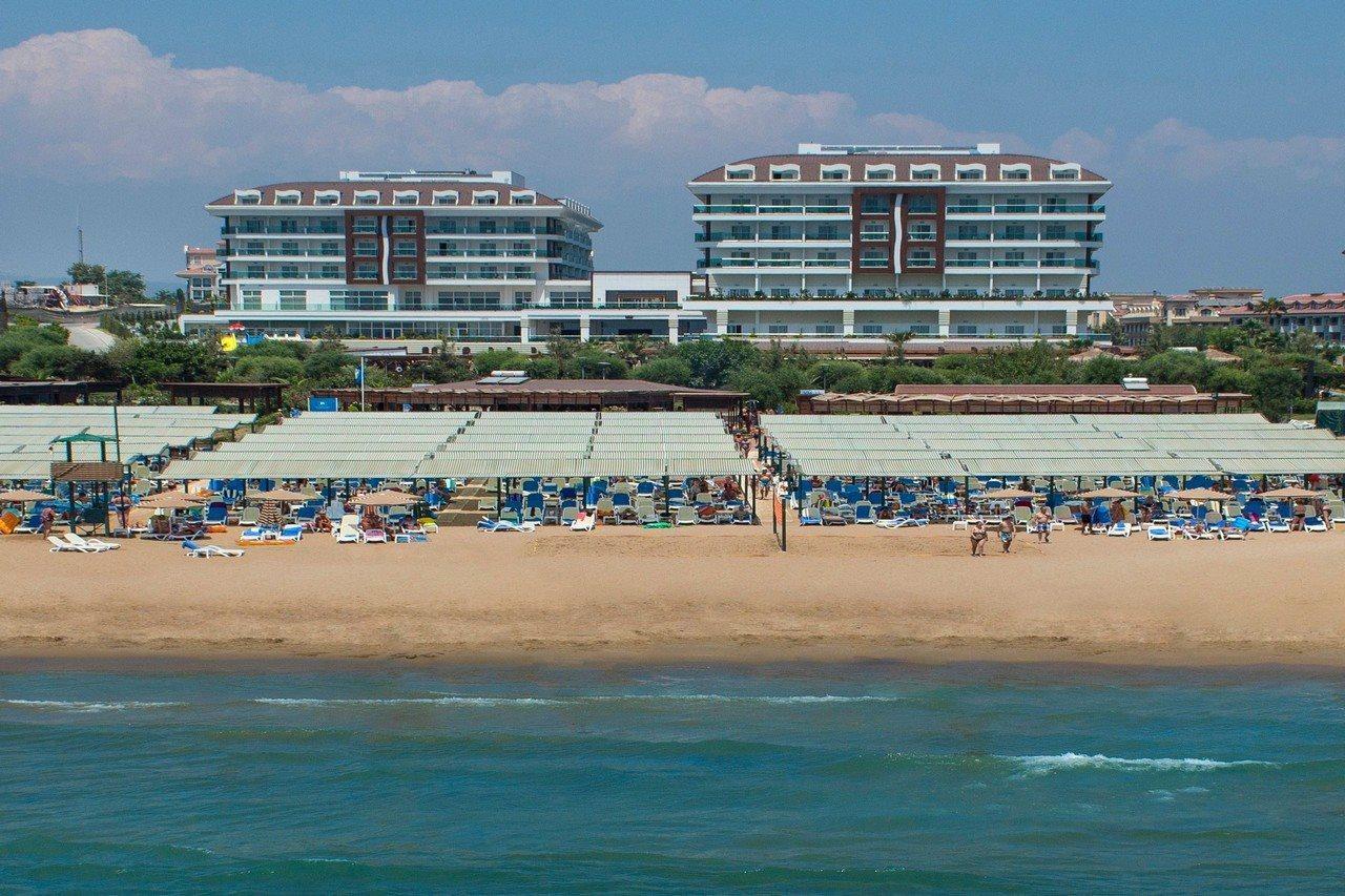 Adalya Ocean Deluxe Hotel Side Exterior foto