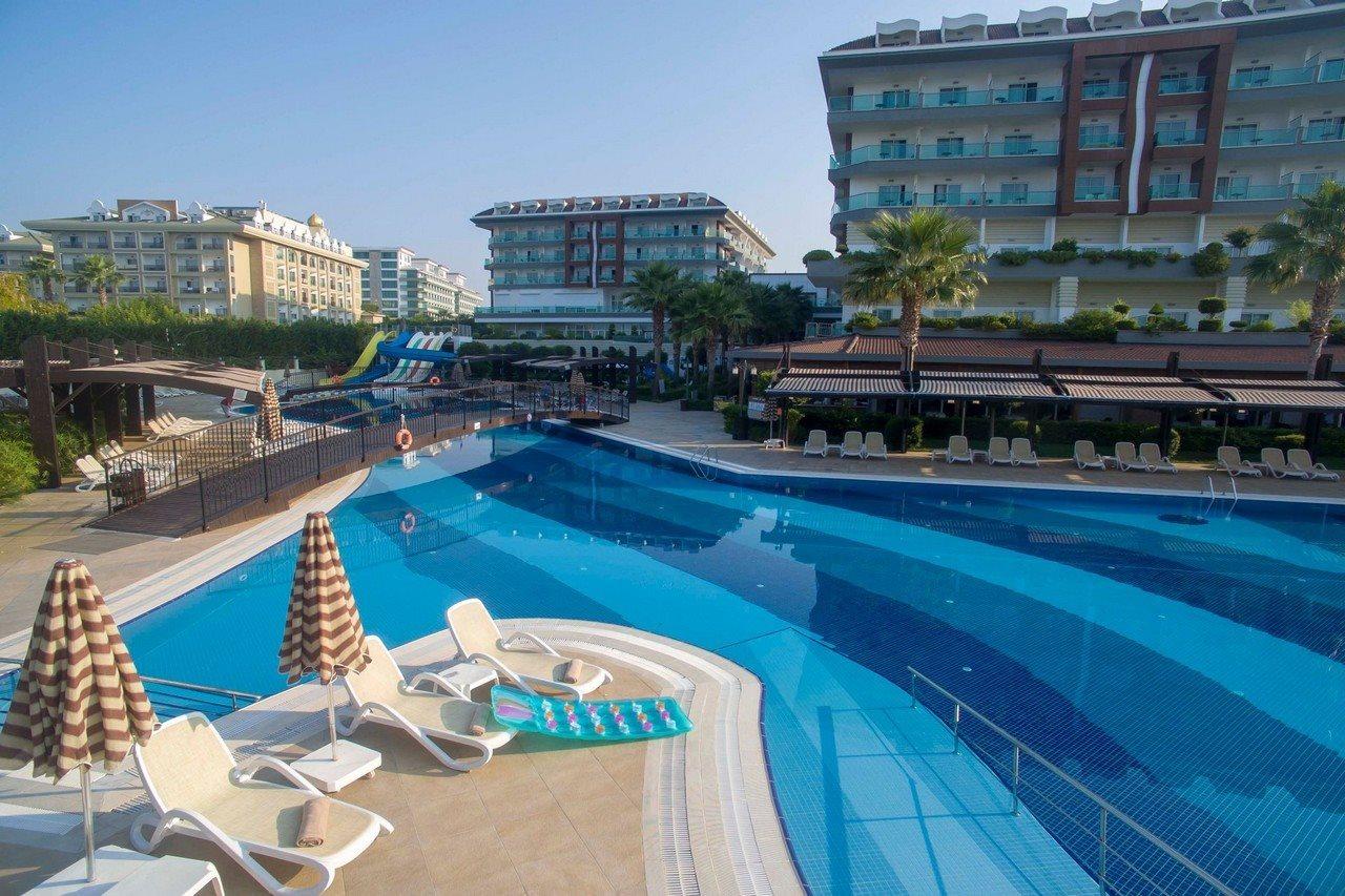 Adalya Ocean Deluxe Hotel Side Exterior foto