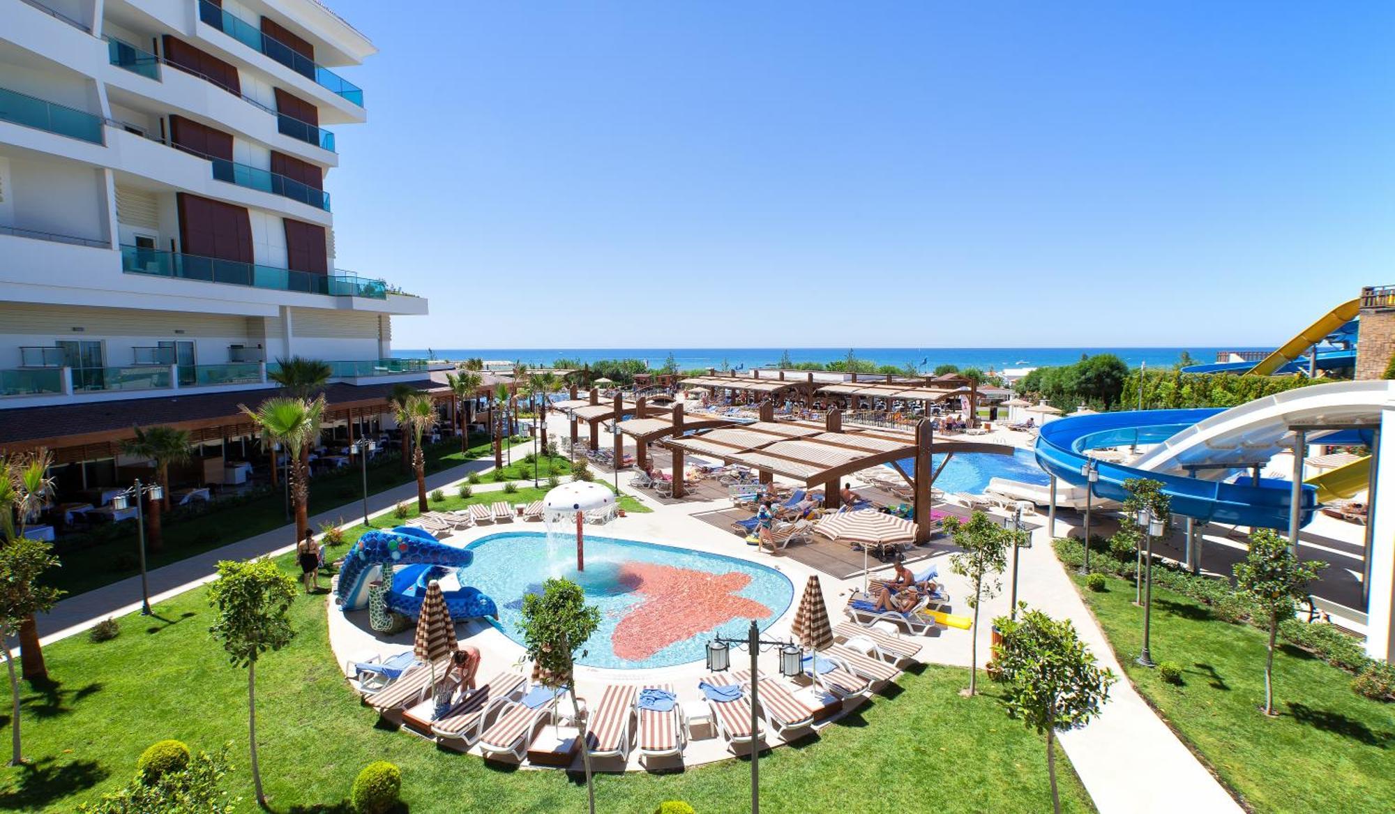 Adalya Ocean Deluxe Hotel Side Exterior foto